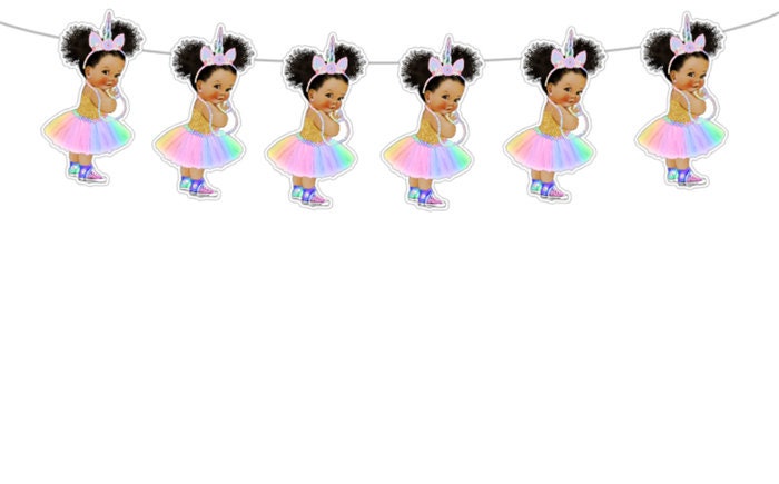 Unicorn Princess Ballerina Garland, Princess Ballerina Banner, Princess Baby Shower Banner, Photo Prop