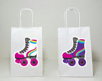 Roller Skate Cupcake Toppers - 80's party, 80's Cupcake Toppers, Birthday party, Colorful Roller Skate Cupcake Toppers (311171121A)