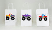 Monster Truck Goody Bags, Monster Truck Favor Bags, Monster Truck Gift Bags, Monster Truck Birthday, Monster Truck Party
