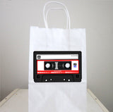 80's Party Favors, Cassette Tape Goody Bags, Cassette Tape Favors,- 80's Birthday Favor Bags