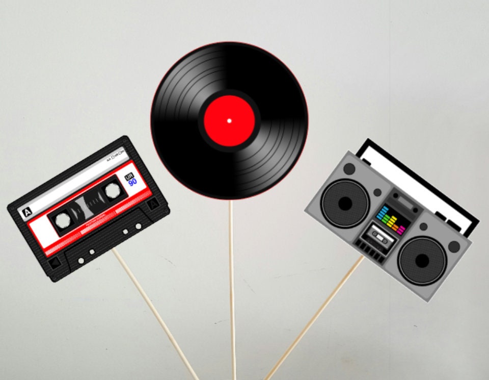 80's Party Favors, Cassette Tape Goody Bags, Cassette Tape Favors,- 80's Birthday Favor Bags