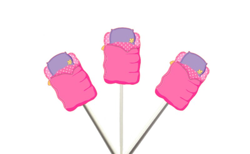 Pyjamasque Toppers Sleeping Bag Cupcake Toppers, Sleepover Cupcake Toppers, Slumber Party ...