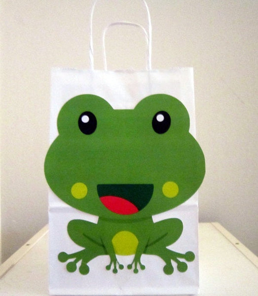 Frog Goody Bags, Frog Favor Bags, Frog Gift Bags, Frog Party Bags