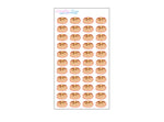 MINI Pancake Planner Stickers, Pancake Stickers, Breakfast Stickers (44 Stickers)