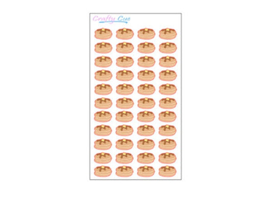 MINI Pancake Planner Stickers, Pancake Stickers, Breakfast Stickers (44 Stickers)