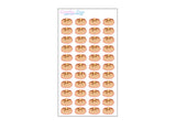 MINI Pancake Planner Stickers, Pancake Stickers, Breakfast Stickers (44 Stickers)