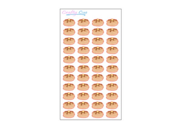 MINI Pancake Planner Stickers, Pancake Stickers, Breakfast Stickers (44 Stickers)