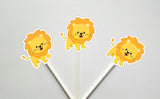 Lion Cupcake Toppers, Jungle Animal Cupcake Toppers, Safari Cupcake Toppers