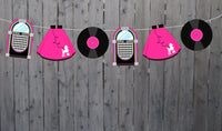 50's Party Goody Bags, 50's Party Favor Bags, 50's Party Favor, Poodle Skirt Goody Bags, Fifties Party Favors