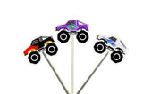 Monster Truck Cupcake Toppers, Monster Truck Cake Toppers, Monster Truck Birthday, Monster Truck Colorful - Item# 3820716P