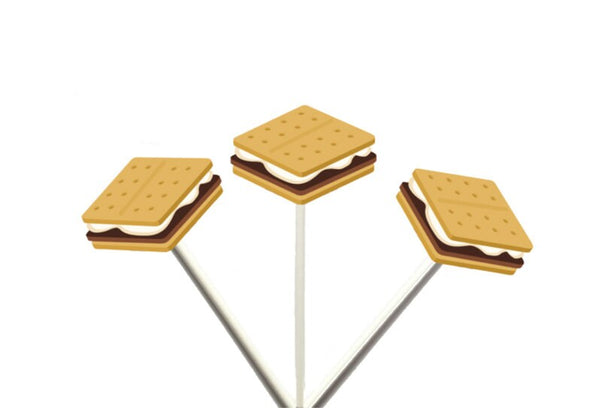 S'mores Cupcake Toppers, Camping Cupcake Toppers, S'mores Cupcake Toppers, Camping Cake Toppers, Camping Party Supplies, Camping Decorations
