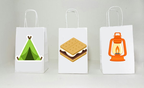 S'mores Cupcake Toppers, Camping Cupcake Toppers, S'mores Cupcake Toppers, Camping Cake Toppers, Camping Party Supplies, Camping Decorations