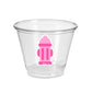Fire Hydrant Cupcake Toppers, Pink Fire Hydrant Cupcake Toppers