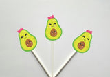 Avocado Girl Cupcake Toppers, Avocado Birthday, Avocado Decorations, Avocado Food Picks, Avocado Baby Shower