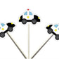 POLICE care cupcake toppers, Police Car Cupcake Toppers, Cop Car Cupcake Toppers