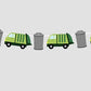 MINI Garbage Truck Planner Stickers, Trash Day Stickers, Garbage Day Stickers (44 Stickers)