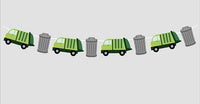 MINI Garbage Truck Planner Stickers, Trash Day Stickers, Garbage Day Stickers (44 Stickers)