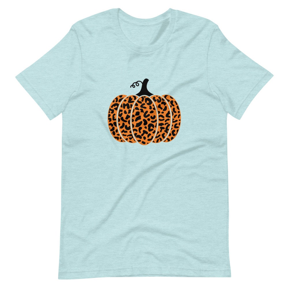 Leopard Pumpkin Shirt, Fall Shirt, Pumpkin Fall Shirt, Leopard Print Fall Tee, Pumpkin Shirt, Pumpkin Spice Tee