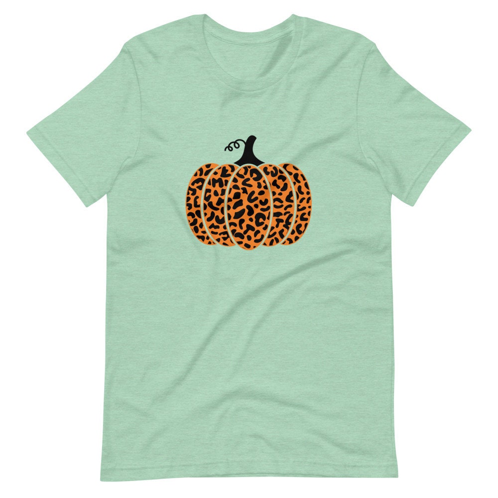 Leopard Pumpkin Shirt, Fall Shirt, Pumpkin Fall Shirt, Leopard Print Fall Tee, Pumpkin Shirt, Pumpkin Spice Tee