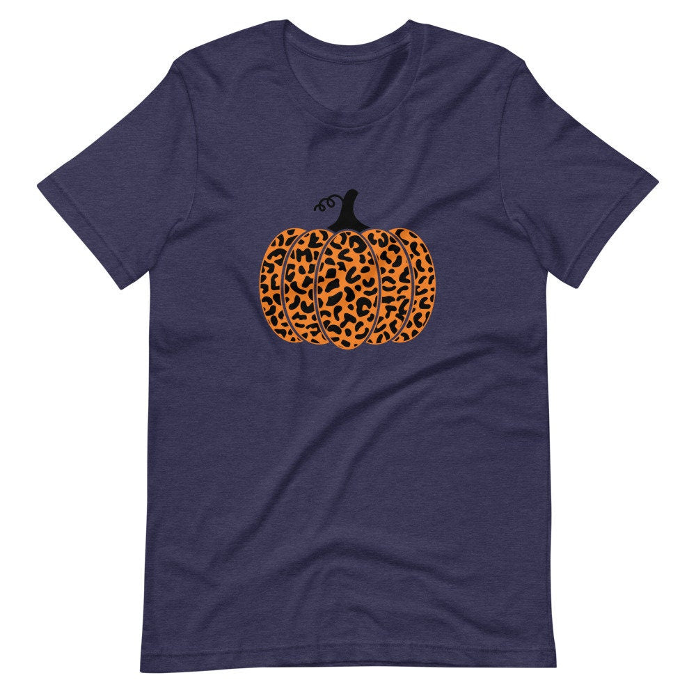 Leopard Pumpkin Shirt, Fall Shirt, Pumpkin Fall Shirt, Leopard Print Fall Tee, Pumpkin Shirt, Pumpkin Spice Tee
