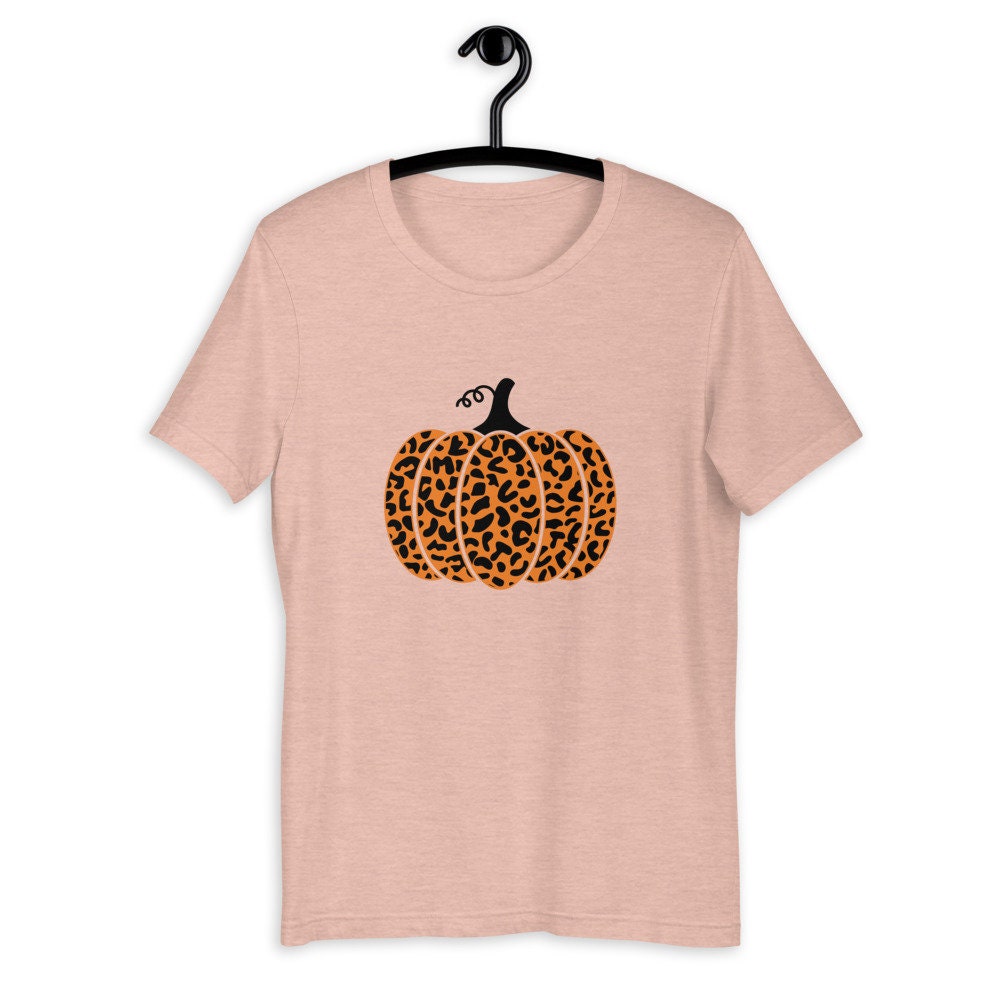 Leopard Pumpkin Shirt, Fall Shirt, Pumpkin Fall Shirt, Leopard Print Fall Tee, Pumpkin Shirt, Pumpkin Spice Tee