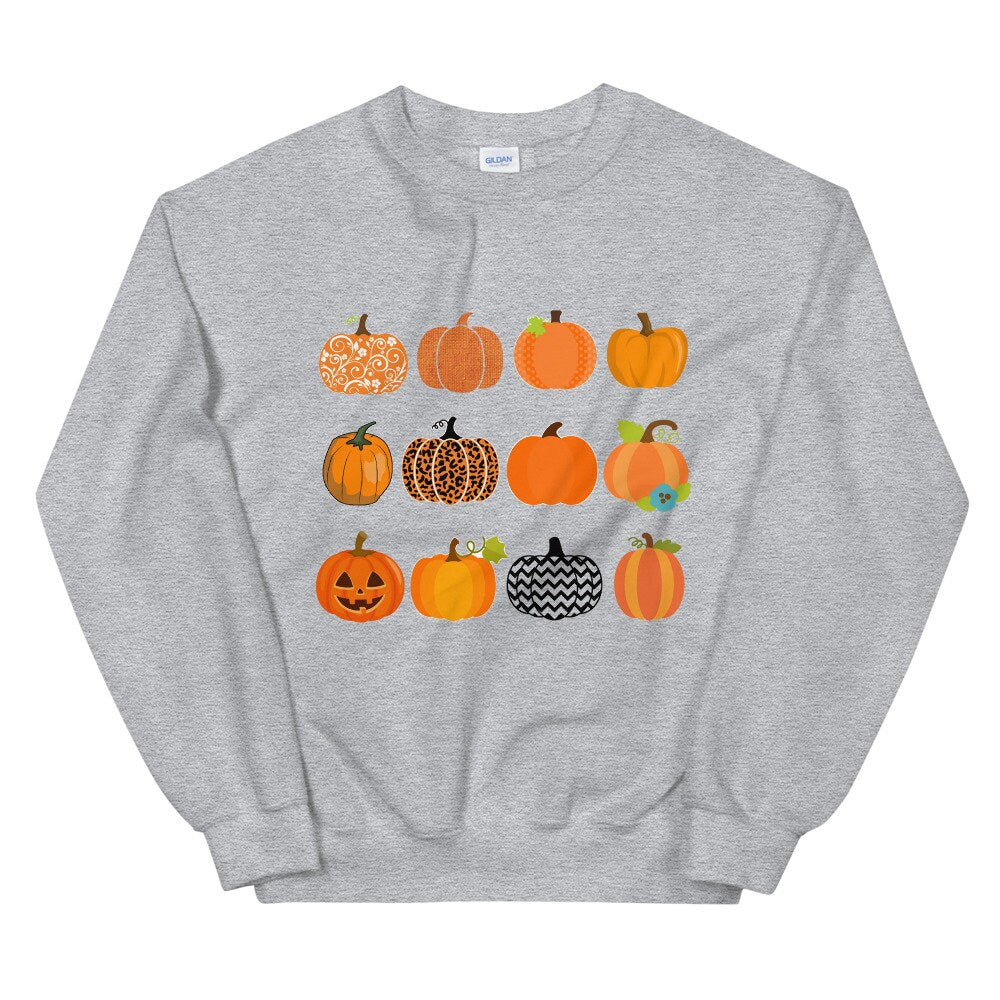 Pumpkin Shirt, Pumpkin Sweatshirt, Fall Sweatshirt, Cute Pumpkin Sweatshirt, Halloween Shirt, Halloween Shirt, Foodie Gift, Clothing Gift