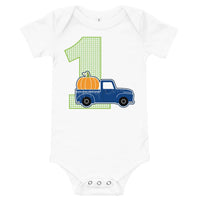 Blue Truck First Birthday Garland, Blue Truck Banner, Blue Truck Birthday Decorations, Pumpkin truck Banner, Fall first birthday banner
