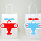 Airplane Goody Bags, Airplane Favor Bags, Plane Goody Bags, Plane Favor Bags, Red Blue Stars