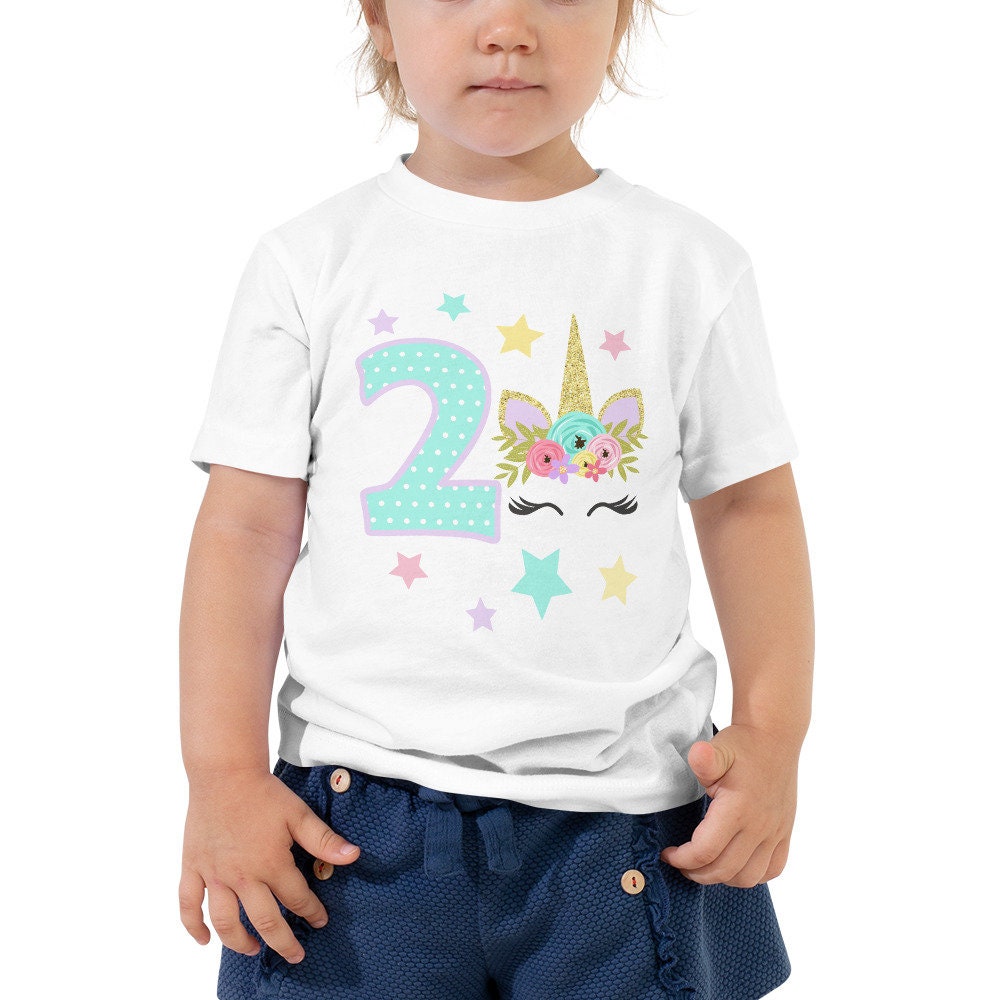 Unicorn Shirt, Unicorn Birthday Shirt, Unicorn 2nd Birthday Shirt, Unicorn Party Shirt, Unicorn Birthday Outfit