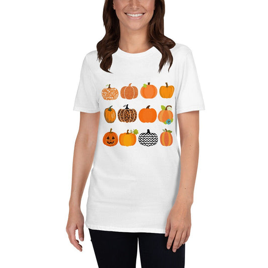 Pumpkin Shirt, Pumpkin T-Shirt, Halloween Shirt, Halloween Shirt, Foodie Gift, Clothing Gift, Fall Shirt, Short-Sleeve Unisex T-Shirt