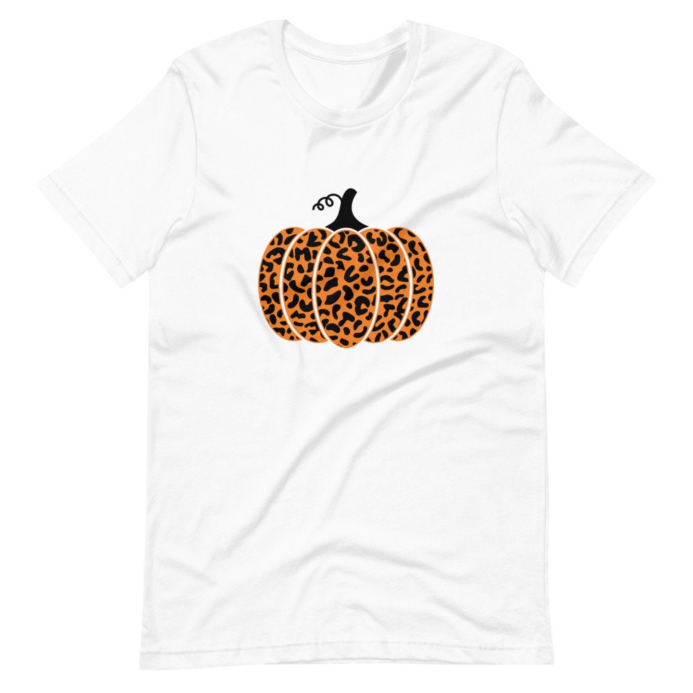 Leopard Pumpkin Shirt, Fall Shirt, Pumpkin Fall Shirt, Leopard Print Fall Tee, Pumpkin Shirt, Pumpkin Spice Tee