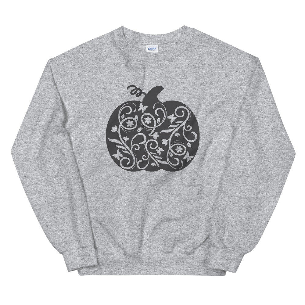 Pumpkin Unisex Sweatshirt, Fall Sweatshirt, Halloween Sweatshirt, Pumpkin Shirt, Fall Shirt, Halloween Shirt