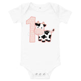 Cow Shirt, Cow First Birthday T-Shirt, Cow 1st Birthday Shirt, Cow Birthday Shirt, Cow Party Shirt