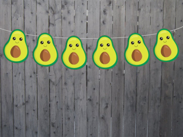 Avocado Garland, Avocado Banner, Avocado Decorations, Avocado Home Decorations, Boy Avocado