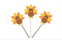 Turkey Cupcake Toppers, Thanksgiving Cupcake Toppers