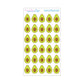 MINI Avocado Planner Stickers, Avocado Stickers, Food Stickers (30 Stickers)