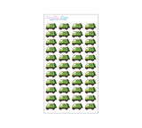 MINI Garbage Truck Planner Stickers, Trash Day Stickers, Garbage Day Stickers (44 Stickers)