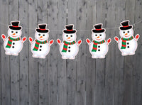 Snowman Banner, Snowman Garland, Christmas Garland, Christmas Banner, Christmas Garlands, Christmas Decorations