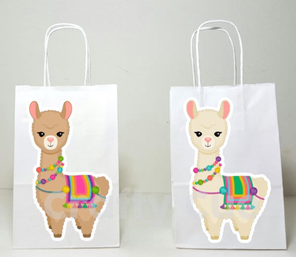 Llama Goody Bags, Llama Favor Bags, Llama Gift Bags, Llama Party Bags