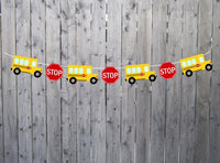 School Bus Cupcake Toppers