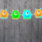 Monster Garland, Monster Birthday Banner, Monster Banner, Pancakes and Pajamas, Monster Birthday Banner, Monster Decorations, Monster Party