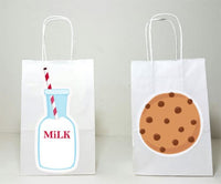 Milk and Cookies Goody Bags, Milk and Cookies Favor Bags, Milk and Cookies Gift Bags, Milk and Cookies First Birthday, 1st Birthday