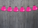Poodle Skirt Cupcake Toppers, 50's Cupcake Toppers, Poodle Skirt Cake Toppers, Poodle Skirt Decorations
