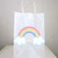 PASTEL Rainbow Goody Bags, Rainbow Favor Bags, Rainbow Gift Bags, Rainbow Goodie Bags
