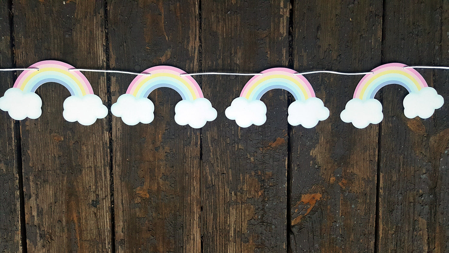 PASTEL Rainbow Goody Bags, Rainbow Favor Bags, Rainbow Gift Bags, Rainbow Goodie Bags