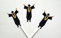 GRADUATION Cupcake Toppers, Grad Cupcake Toppers, Graduation Cake Toppers, Graduation Party Supplies, Graduation Party Decorations AAB