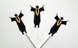 GRADUATION Cupcake Toppers, Grad Cupcake Toppers, Graduation Cake Toppers, Graduation Party Supplies, Graduation Party Decorations AAB