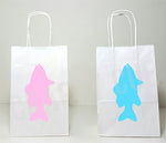 Fish Goody Bags, Fish Favor Bags, Fish Party Bags, Fish Gender Reveal Party Bags, Under the Sea Goody Bags