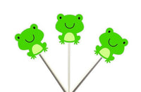 Frog Cupcake Toppers, Frog Birthday, Frog Party, Frog Party Decorations, Frog Party Supplies, Frog Cake Toppers, Frog Cupcake Picks