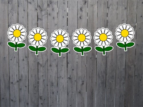 DAISY Garland, Daisy Banner, Daisy Birthday, Daisy Party, Daisy Party Decorations, Daisy Party Supplies, Daisy Home Decorations, Photo Prop